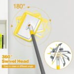 JEHONN Baseboard Cleaner Tool with Handle (Yellow) - Image 2