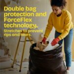 Glad, ForceFlex, Large Trash, Drawstring Bag, Heavy Duty, 30 gallon, 50ct - Image 3