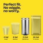 Glad ForceFlex Tall Kitchen Drawstring Trash Bags, 13 Gal, Gain Lemon Zest Febreze, 40 Count - Image 3