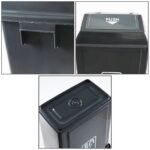 Lesbin 4-Pack 13 Gallon Kitchen Trash Can with Lid, Plastic Garbage Bin for Kitchen, Gray - Image 3