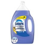 Dawn Platinum Dish Soap Liquid, Dishwashing Liquid, Grease Removal, Fresh Rain, 54.8oz
