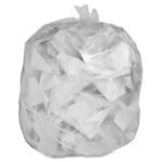 Genuine Joe Clear Trash Can Liners, 16 gal, 500/carton, GJO01011