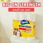 Charmin Essentials Strong Toilet Paper 6 Mega Rolls, 429 Sheets Per Roll - Image 2
