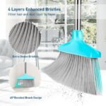 FGY Broom and Dustpan Set with Extended Handle for Indoor and Pet - Bule - Image 3