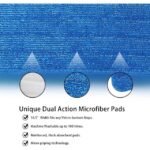 Yocada Spray Mop with Adjustable Iron Pole for Home Office Floor Cleaning Total 2 Mop Pads, Blue - Image 2