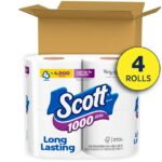 Scott 1000 Toilet Paper, 4 Rolls, 1,000 Sheets per Roll - Image 2