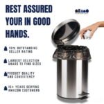 Plasticplace Black 7-10 Gallon Trash Bags, High Density, 24x24, 1000/Case, 8 Microns - Image 2