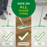 Swiffer Sweep + Mop, Dry Pads Refill, Floor Cleaner, Cleaning Cloths, Heavy Duty, Unstopables, 20 Count - Image 2